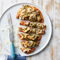 Prawn and Mushroom Pizza Bread Fingers