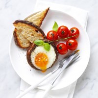 Portabella Mushroom Baked Egg