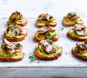 Mushroom and Avocado Toasties