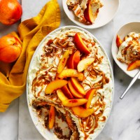 Nectarine and Salted Caramel Tiramisu