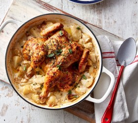 Creamy One Pot Roast Chicken