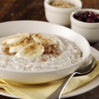 Creamy Porridge With Banana And Cranberry