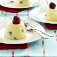 White Chocolate Cherry Panna Cotta