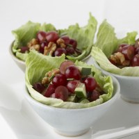 Grape and Walnut Salad Cups