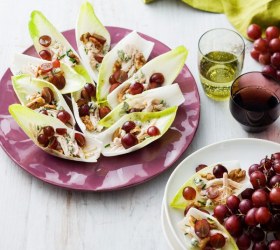 Grape and Chicken Salad Bites