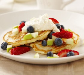 Apple, Lemon and Ricotta Pancakes