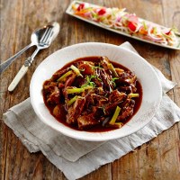 Slow Braised Pork Belly with Quick Pickled Salad