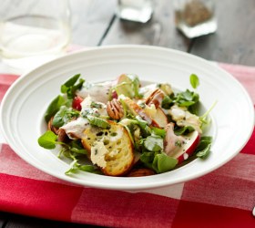 Roast Pork, Apple, Blue Cheese and Watercress Salad