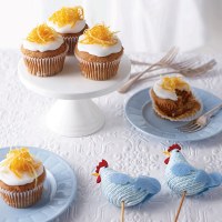 Gluten Free Ginger & Carrot Easter Cupcakes