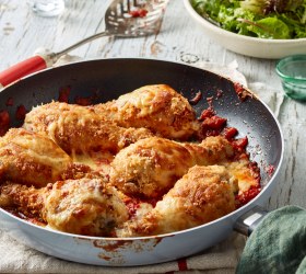 Parmesan Crusted Chicken Drumsticks Parmigiana