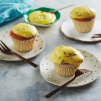 Passionfruit and Coconut Sponge Cupcakes