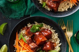 Crispy Sweet and Sour Pork Belly Salad