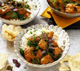 Lamb Rogan Josh with Yoghurt and Spinach