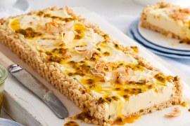 Passionfruit Coconut Crackle Slice