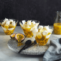 Eton Mess with Tangy Passionfruit Sauce