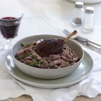 Duck and Red Wine Risotto