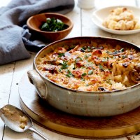 Chicken and Mushroom Baked Risotto