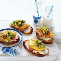 Pineapple, Leg Ham & Zucchini Bruschetta