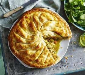 Rustic Free Form Moroccan Chicken Pie