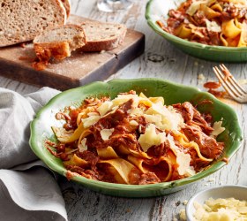 Slow Cooked Lamb Shank Ragu with Pappardelle