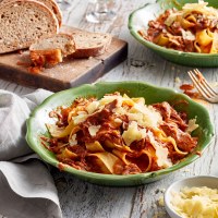 Slow Cooked Lamb Shank Ragu with Pappardelle