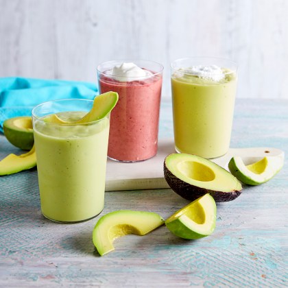 Three Avocado Smoothies