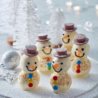 White Crackle Snowmen