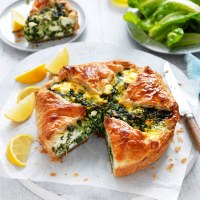 Spinach, Cheese and Egg Pie