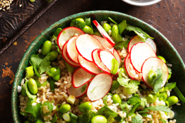 Brown Rice and Edamame Salad