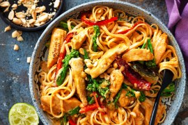 Red Thai Chicken Curry Noodles