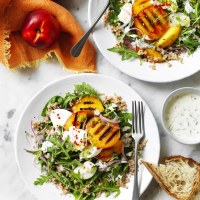 Grilled Yellow Nectarine Salad