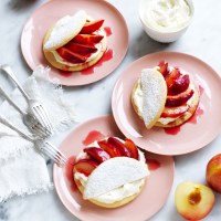 Plum Shortcakes with Mascarpone Cream