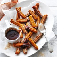 Sweet Potato Churros with Cacao Dipping Sauce