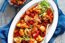 Sweet and Sour Air Fryer Cauliflower