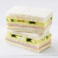 Ham, Cheese and Cucumber Sandwich