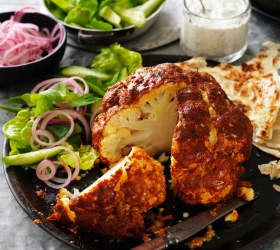 Tandoori Roasted Whole Cauliflower