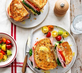 Ham, Cheese, Tomato & Spinach Toastie