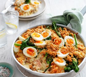 Tuna Mornay with Eggs