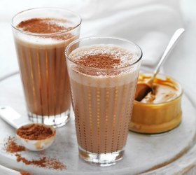 Peanut butter, Cacao and Banana Smoothie