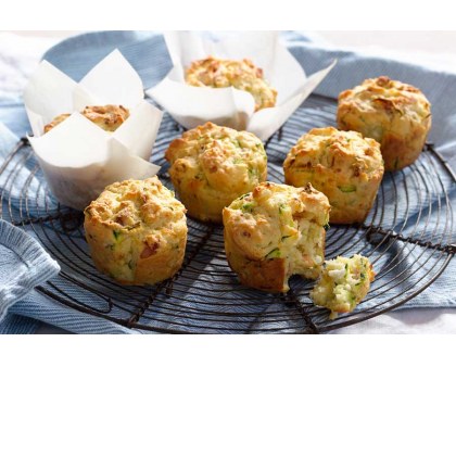 Bacon, Fetta & Zucchini Muffins