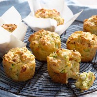 Bacon, Fetta & Zucchini Muffins