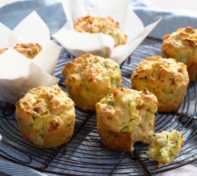 Bacon, Fetta & Zucchini Muffins