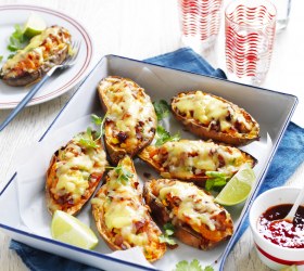 Loaded Sweet Potato Skins