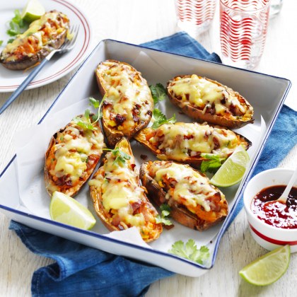 Loaded Sweet Potato Skins