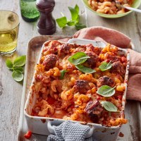 Italian Meatball Pasta Bake