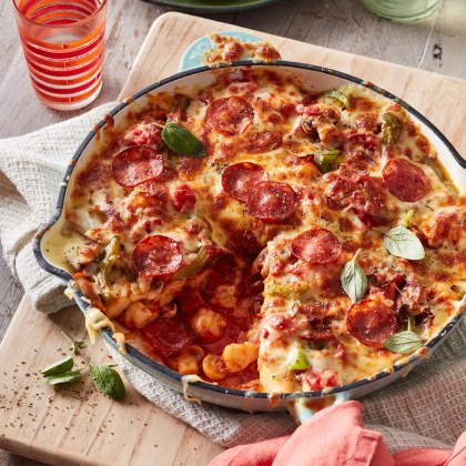 30-Minute Pizza Pasta Bake