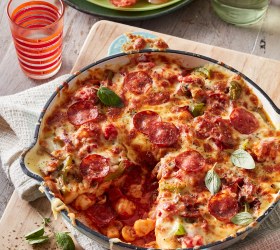 30-Minute Pizza Pasta Bake