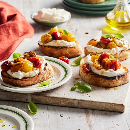 Grilled Tomato Bruschetta