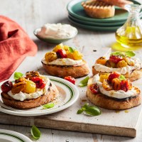 Grilled Tomato Bruschetta