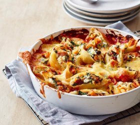 Pumpkin, Spinach and Ricotta Stuffed Shells